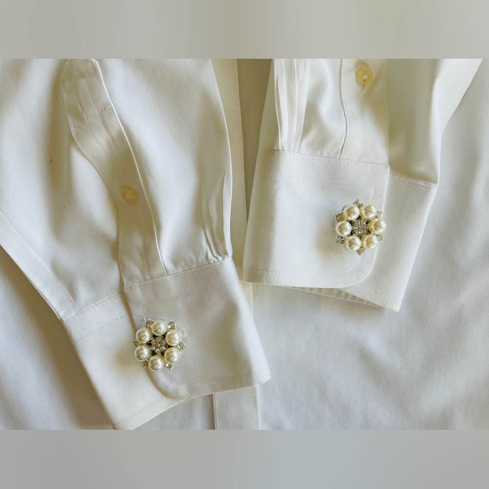 Pair Button Covers | Upcycled Vintage | Handmade